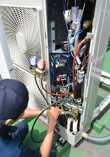 フロンガスの漏えい点検